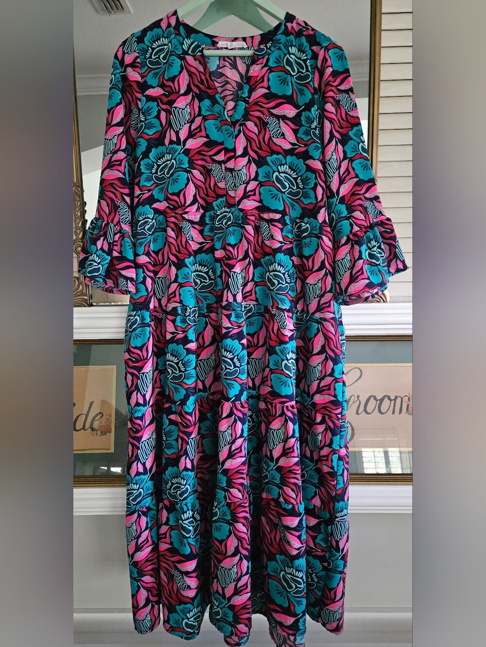 Michelle McDowell Tiered Floral Dress – Women's Medium – EUC